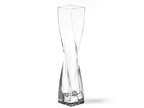 LEONARDO Swirl, Fyrkantig vas, Glas, Transparent, Transparent, Inomhus & utomhus, CE