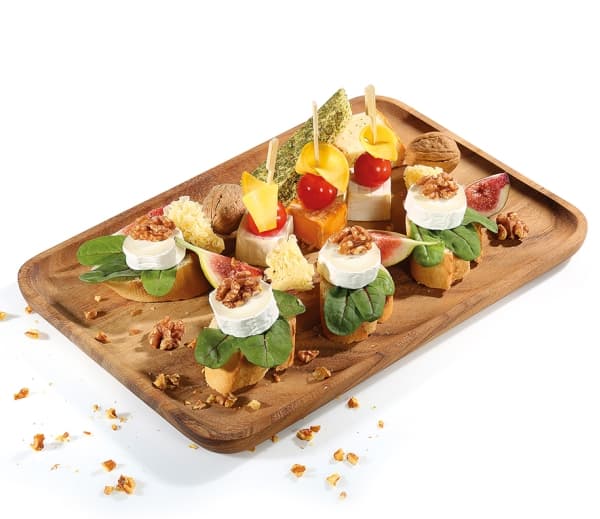 Zassenhaus Snackplatte, Serveringsskål, Trä, Trä, Rektangulär, 275 mm, 420 mm