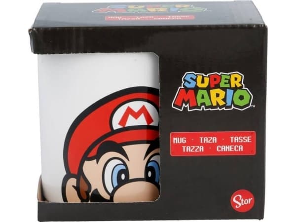 Super Mario - 325 ml keramisk krus (hvit)