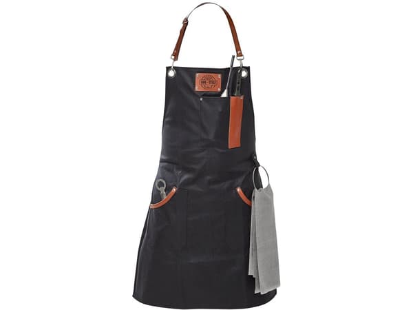 GEFU 89421, Unisex, Svart, Gjuten aluminium, Bomull, Rostfritt stål, 2 fickor, Handtvätt, 650 mm