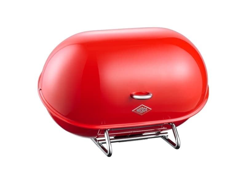 Wesco 222101-02, Oval, Röd, Stål, Röd, Stål, Lock med gångjärn