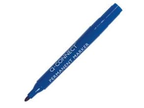 Marker Q-Connect blå rund spids 2-3 mm,40 pk x 10 stk/krt