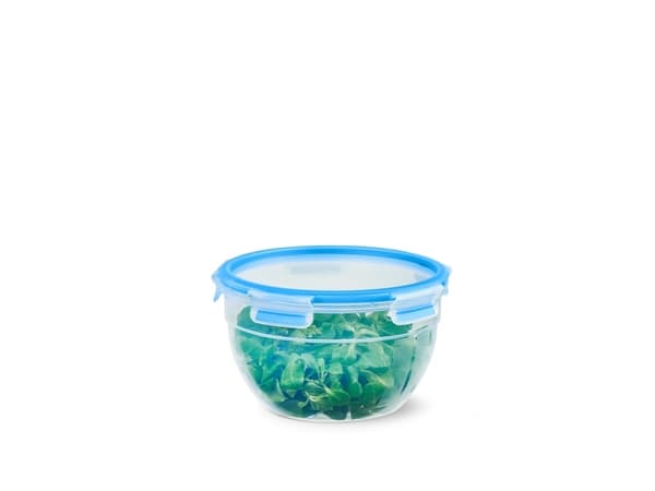 EMSA CLIP & CLOSE N10116, Beholder, Rund, 2,6 l, Blå, Gjennomsiktig, Polypropylen (PP), Termoplastisk elastomer (TPE), Tyskland