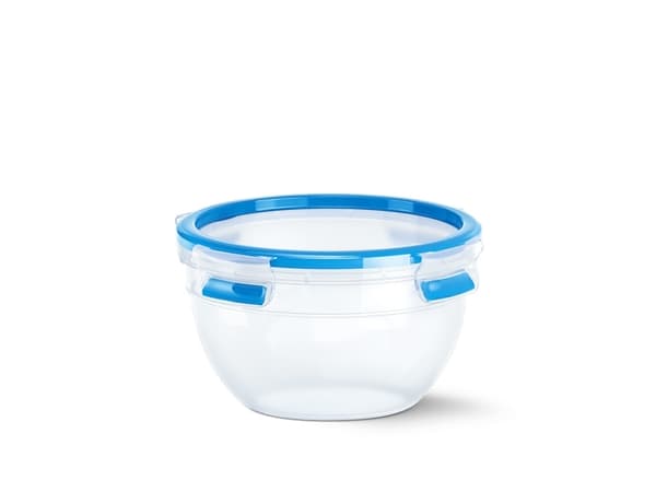 EMSA CLIP & CLOSE N10116, Beholder, Rund, 2,6 l, Blå, Gjennomsiktig, Polypropylen (PP), Termoplastisk elastomer (TPE), Tyskland