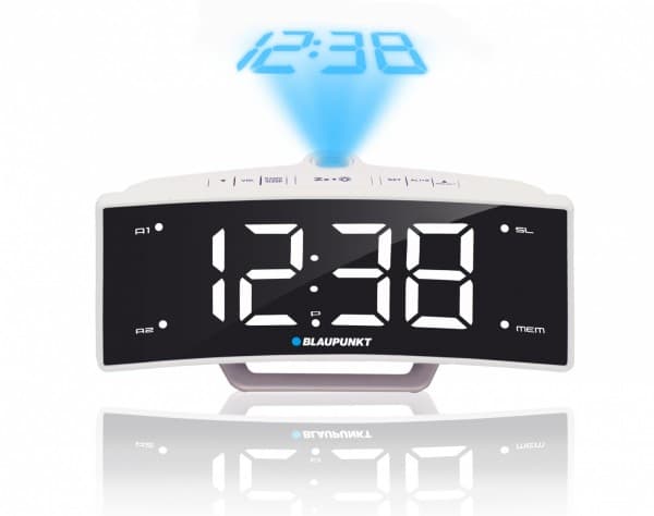 Blaupunkt CRP7WH, Klockradio, 87,5 - 108 MHz, LCD, Svart, Vit, Tid, AC