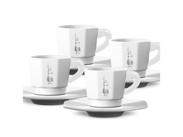 Bialetti RTATZ402, Sett, 0,075 l, Hvit, Porselen, Kopp, Kaffe