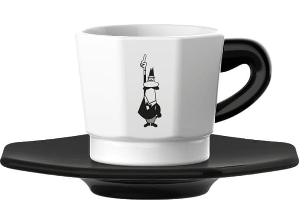 Bialetti RTATZ400, Sett, 0,075 l, Sort, Hvit, Porselen, Kopp, Kaffe