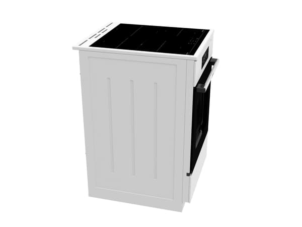 Gorenje GEIT5C60WPG, Vapaasti seisova liesi, Valkoinen, Kosketus, Lasi, LED, Lasi
