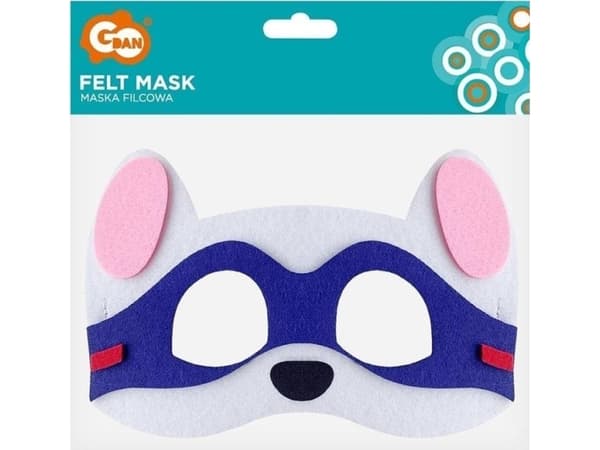 Felt mask dog brigade superhero 18x12cm