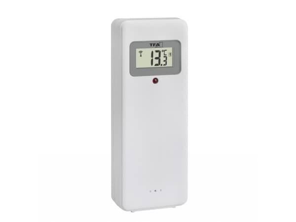 TFA-Dostmann 60.4523.01, Digital vekkerklokke, Rektangel, Sort, 12/24h, -50 - 70 °C, °C