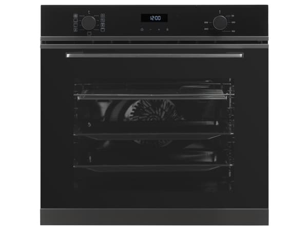 Scandomestic XO 6500 Premium Collection - Inbyggnadsugn - bredd: 56 cm - djup: 55 cm - höjd: 60 cm - 72 liter - svart - Clean emalje