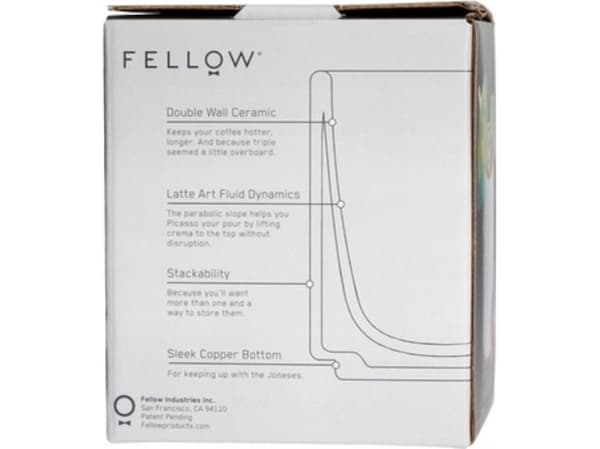 Fellow Fellow Monty Cortado - Kubek biały 130 ml