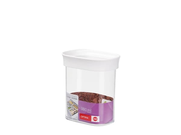 EMSA 513555, Låda, Rektangulär, 0,38 l, Transparent, Vit, Styren, metylmetakrylat (MS), Termoplastisk elastomer (TPE), Kina