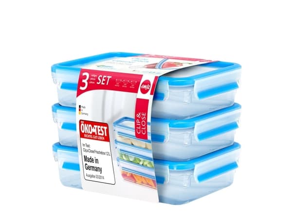 EMSA 515645, Låda, Rektangulär, 1,2 l, Transparent, Polypropylen (PP), Termoplastisk elastomer (TPE), Tyskland
