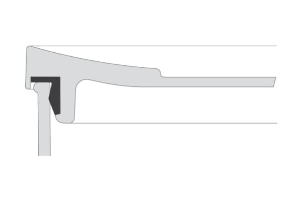 Rosti Mepal Modula 550/3, Laatikko, Suorakulmainen, 1,65 L, Läpinäkyvä, Valkoinen, Polyeteeni, Styreeniakryylinitriili (SAN), 160 mm