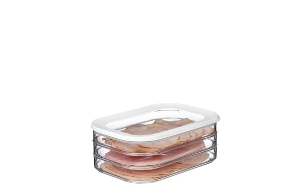 Rosti Mepal Modula 550/3, Laatikko, Suorakulmainen, 1,65 L, Läpinäkyvä, Valkoinen, Polyeteeni, Styreeniakryylinitriili (SAN), 160 mm