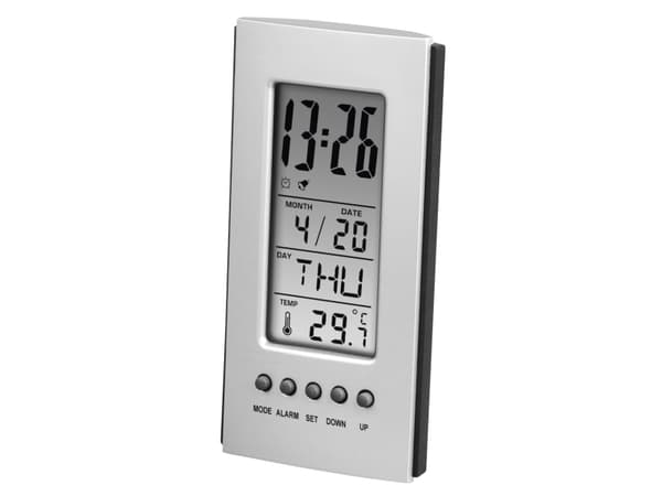 Hama 00186357, Sähkökäyttöinen ympäristön lämpömittari, Sisätila, Digitaalinen, Hopea, F, °C, 0 - 50 °C