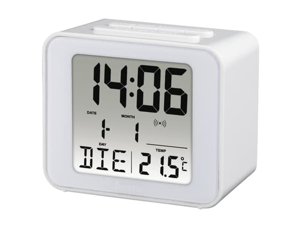Hama Cube, Digital vekkerklokke, Hvit, Micro AAA, 70 mm, 60 mm, 40 mm