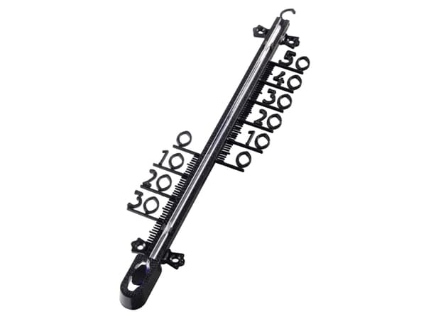 Hama 00186405, Mekanisk miljøtermometer, Inne/Ute, °C, -30 - 50 °C, Analog, Sort