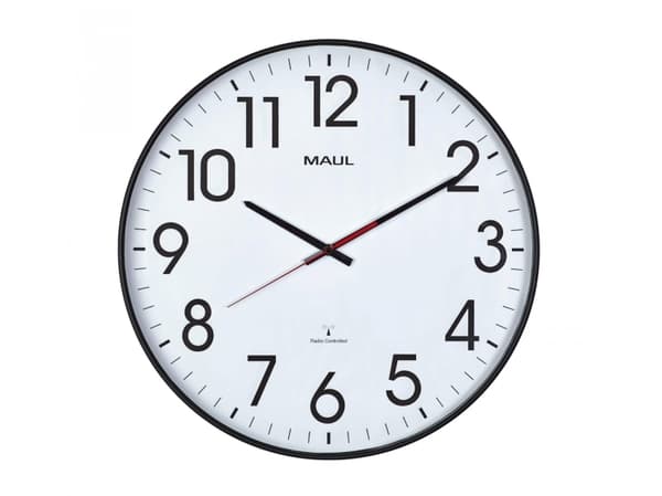 MAUL 9054890, Seinä, Digital clock, Pyöreä, Musta, Valkoinen, AA, 1,5 V