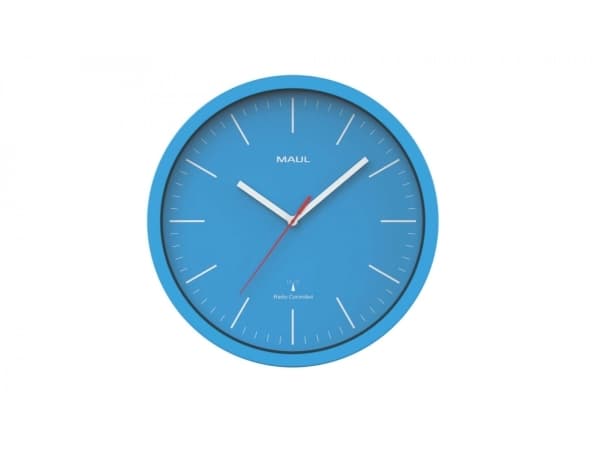 MAUL 9053434, Vegg, Digital klokke, Rund, Blå, AA, 1,5 V