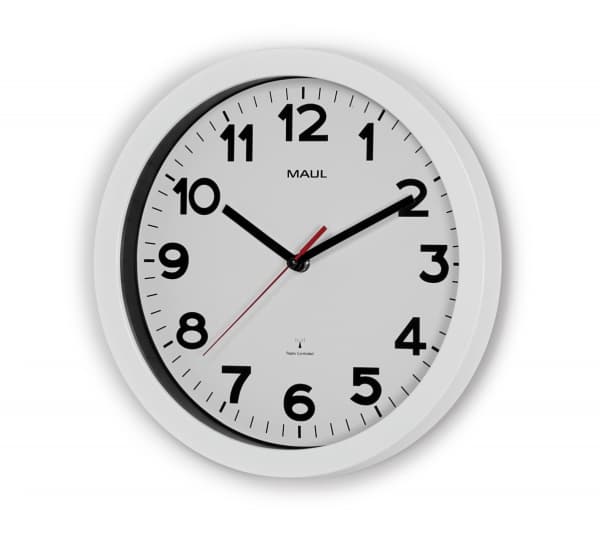 MAUL 9053002, Vegg, Sirkel, Hvit, Plast, Glass, AA