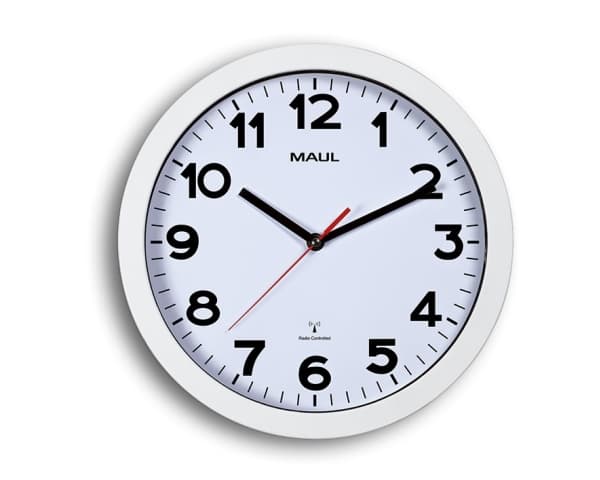MAUL 9053002, Vegg, Sirkel, Hvit, Plast, Glass, AA