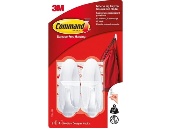 COMMAND HOOKS COMMAND W17081 B + STRAPPER (2 + 4)