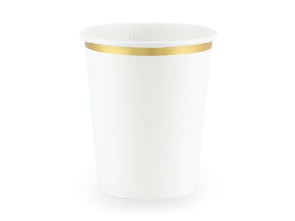 PartyDeco KPP30-008-EU1, 220 ml, Papir, Gull, Hvit, 75 mm, 75 mm, 130 mm