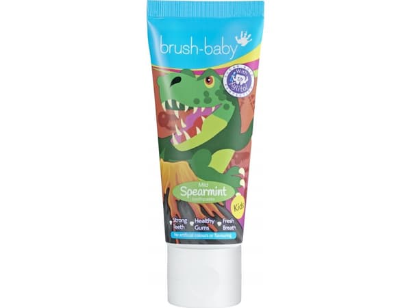 BRUSH BABY_Dino hammastahna lapsille 3-vuotiaille Spearmint 50ml
