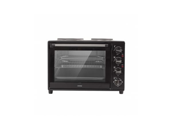 Orava ELEKTRAX1, Bordkoker, Sort, Rotasjon, Rustfritt stål, Innebygde kokeplater, 2 zone(s)