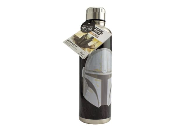 Paladone Star Wars The Mandalorian - Vannflaske - 500 ml - svart, sølv