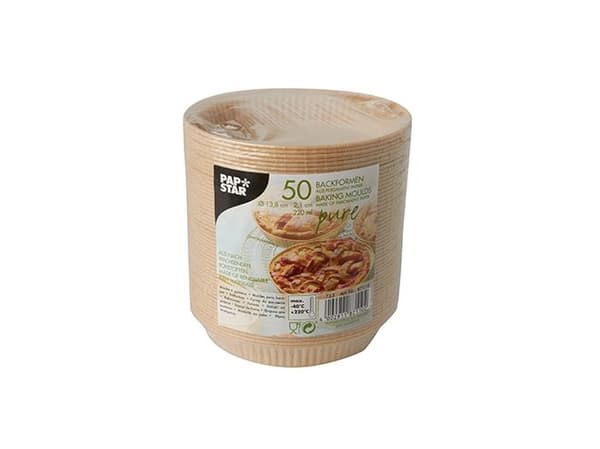 Papstar 87110, Kakeform, Rund, 0,22 l, -40 °C, 220 °C, Brun