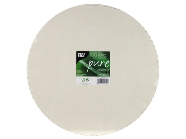 Papstar 11372, Rund, Hvit, Fotoark kartong, 30 cm