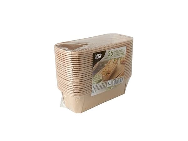 Papstar 87117, Brødpanne, Rektangulær, 0,523 l, -40 °C, 220 °C, Papir, Silikon