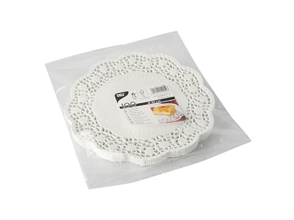 Papstar 12454, Rund, Hvit, Papir, 20 cm