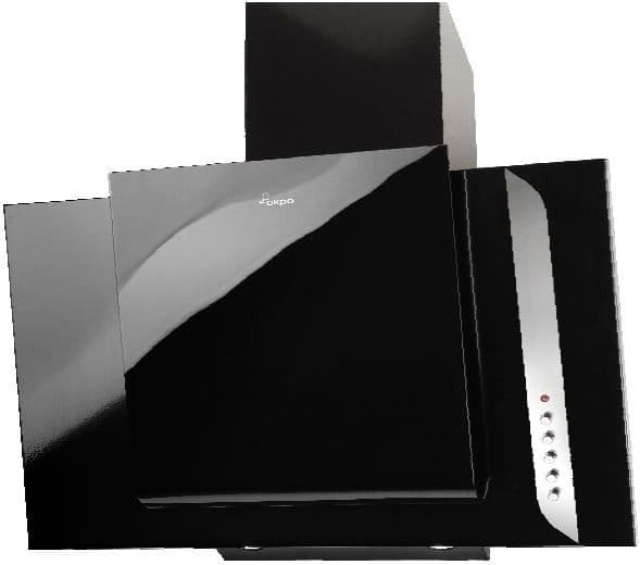 Akpo WK-4 Grand Eco, 450 m³/t, Ducted/Resirkulerende, 51 dB, 61 dB, Veggmonterbar, Sort