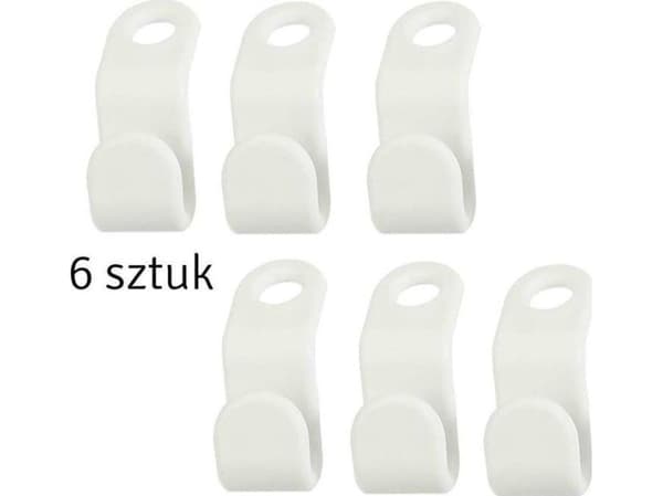 Aptel Hanger Organizer 6-delt sett, hvit