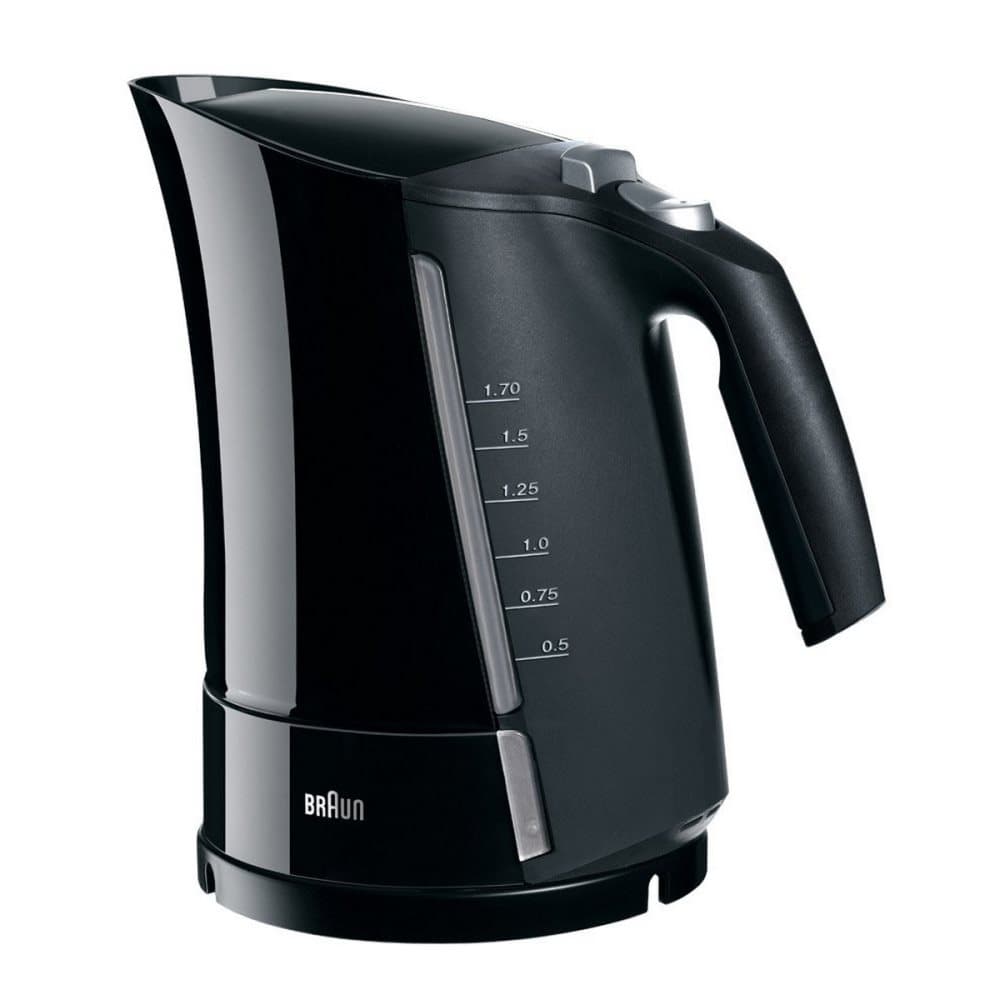 Vattenkokare med LED -ljus Braun 533631 1,7 L Svart