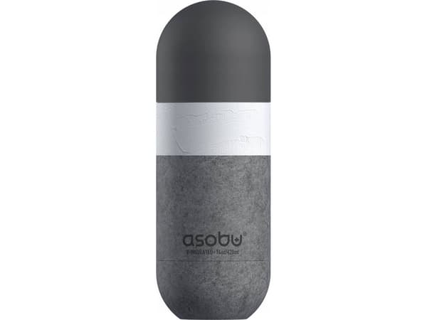 Asobu Orb, 420 ml, Daglig bruk, Grå, Rustfritt stål, Voksen, Mann/kvinne