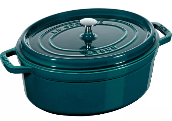 ZWILLING STAUB LA COCOTTE, Grytfrom, Oval, Gjutjärn, Keramiska, gas, halogen, Induktion, Gjutjärnsplattor, Blå, Emalj