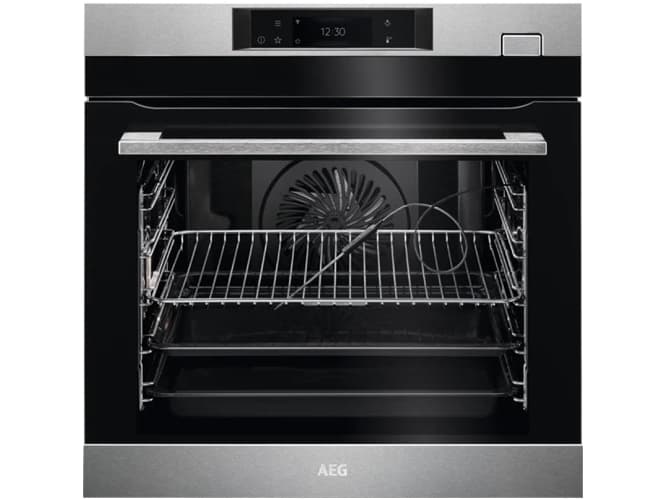AEG BSK788380M, Medium, 70 L, 30 - 230 °C, Bage, Konventionel, Optø, Grill, Pizza, Opvarmning, Damp, Damp, Sort, Rustfrit stål