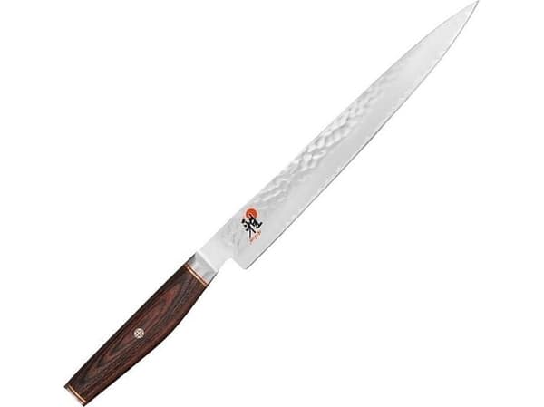 MIYABI 6000MCT - Sujihiki knife - 24 cm - brun