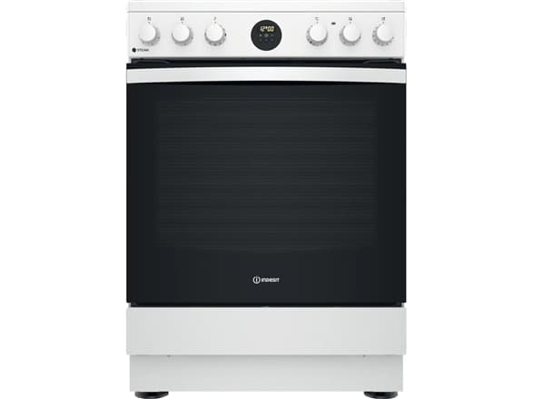 Viryklė INDESIT | Cooker | IS67V8CHW/E | Hob type Vitroceramic | Oven type Electric | Baltas | Plotis 60 cm | Grilling | Gylis 60 cm | 69 L