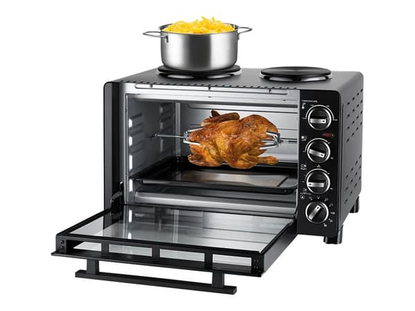 UNOLD 68885 All in One - Elektrisk ovn med varme plader - 30 litraa - 1,5 kW - lajitelma - lajittelu