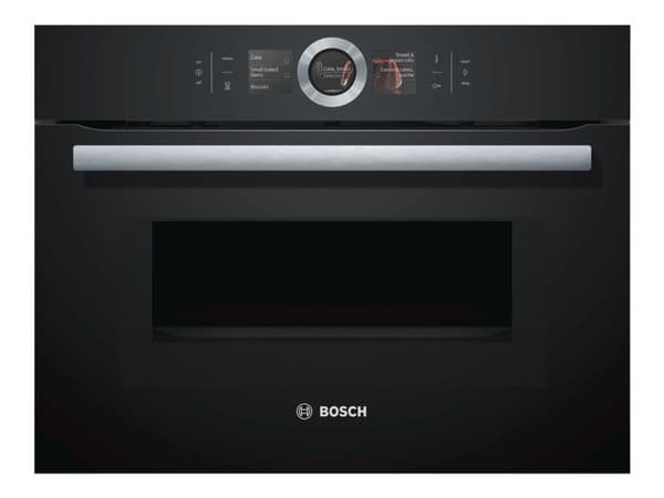 Bosch Serie 8 CMG676BB1, Keskikokoinen, Sähköuuni, 45 L, 1000 W, 45 L, 30 - 300 °C