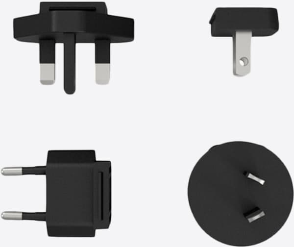 Theragun PRO/Elite World Travel Charger, Lader, Sort, 4 stykker, PRO, Elite, G3PRO, G3