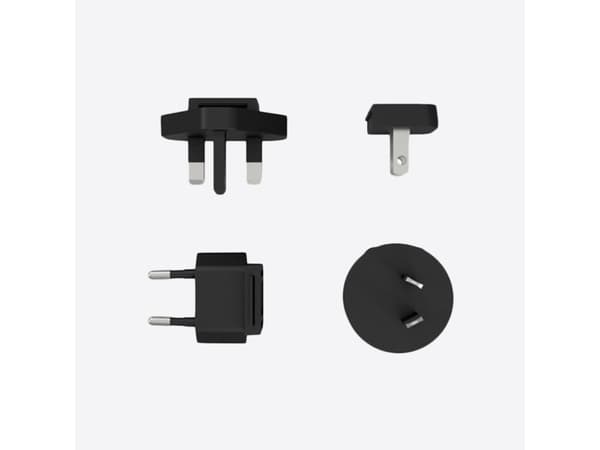Theragun PRO/Elite World Travel Charger, Lader, Sort, 4 stykker, PRO, Elite, G3PRO, G3