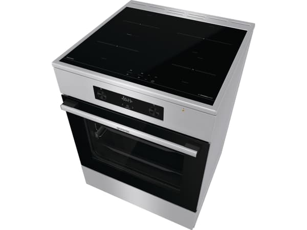 Gorenje GEIT6C60XPG, Frittstående komfyr, Rotasjon, Berøringskontroll, Rustfritt stål, Rustfritt stål, Toppen foran, Elektronisk