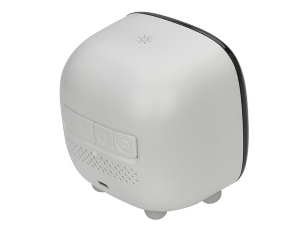TFA-Dostmann 60.2034.02, Digital vekkerklokke, firkant, Hvit, Plast, 12/24h, 0 - 50 °C